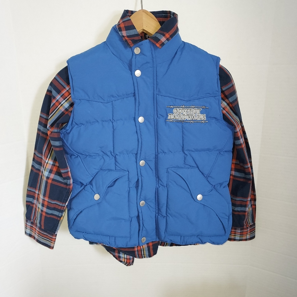 Cowboy Hardware Blue vest size L